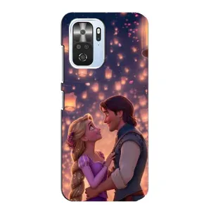 Чехол Рапунцель для Xiaomi POCO F3 (Принцесса и принц)