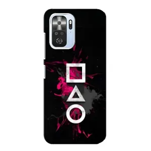 Чехол Гра в кальмара для Xiaomi POCO F3 (Символы Игра кальмара)