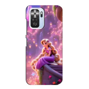 Чехол Рапунцель для Xiaomi POCO F3 (Рапунцель в замке)
