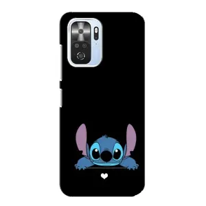 Чехол с принтом Стич на Xiaomi POCO F3 (Стич на черном)