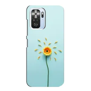 Чехлы с Цветами для Xiaomi POCO F3 (VPrint) (Желтый цветок)