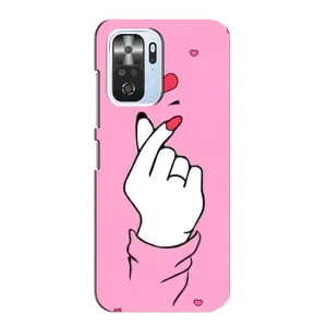 Чехол с принтом для Xiaomi POCO F3 (AlphaPrint - Знак сердечка)
