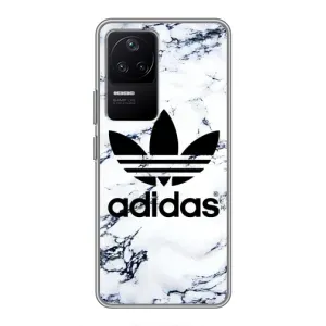 Чехлы Адидас для Xiaomi POCO F4 (5G) (AlphaPrint) (Адидас на мраморе)