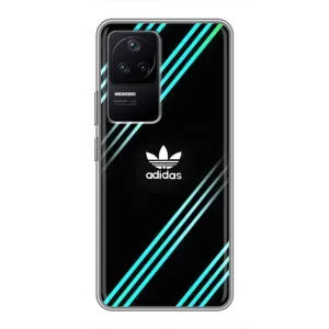 Чехлы Адидас для Xiaomi POCO F4 (5G) (AlphaPrint) (Адидас с полосами)