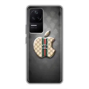 Чехлы ГУЧЧИ для Поко Ф4 (5G) (AlphaPrint) (Apple gucci)