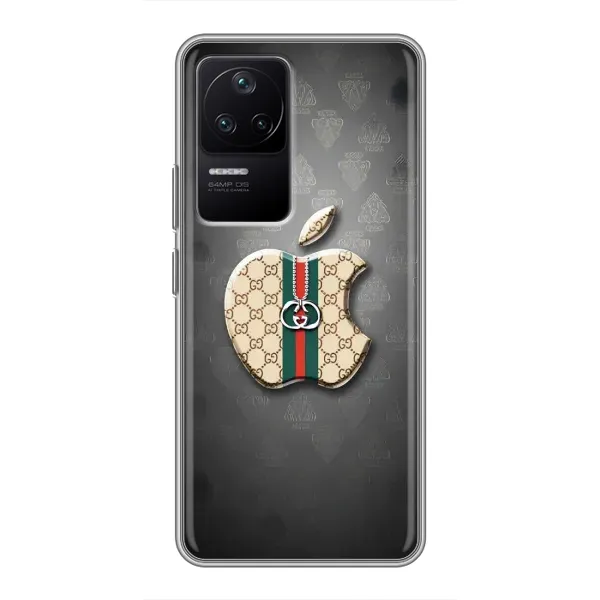 Чохол з принтом «Apple gucci» для Xiaomi POCO F4 (5G) Чохол з принтом «Apple gucci» для Xiaomi POCO F4 (5G)