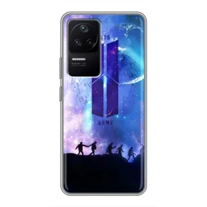Чохли BTS для Xiaomi POCO F4 (5G) (AlphaPrint) (Army BTS)