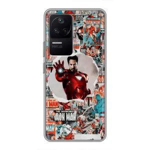 Чохли з героями Марвел Xiaomi POCO F4 (5G) (VPrint) (Айронмен)