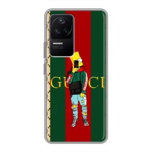 Бренднові Чохли для Xiaomi POCO F4 (5G) - (PREMIUMPrint) (Барт ГУЧЧІ)