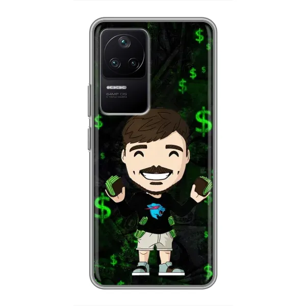 Чехол с принтом «Блогер Beast» для Xiaomi POCO F4 (5G) Чехол с принтом «Блогер Beast» для Xiaomi POCO F4 (5G)