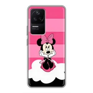 Эксклюзивный чехол для Xiaomi POCO F4 (5G) (AlphaPrint - Мультяшные) (Девочка Maus)