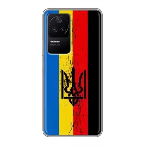 Украинские Чехлы для Xiaomi POCO F4 (5G) с картинкой УПА (AlphaPrint) (Флаг УПА)