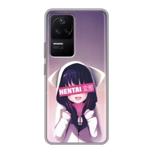 Чехлы Персонажи Аниме Наруто для Xiaomi POCO F4 (5G) (AlphaPrint) (Hentai chan)