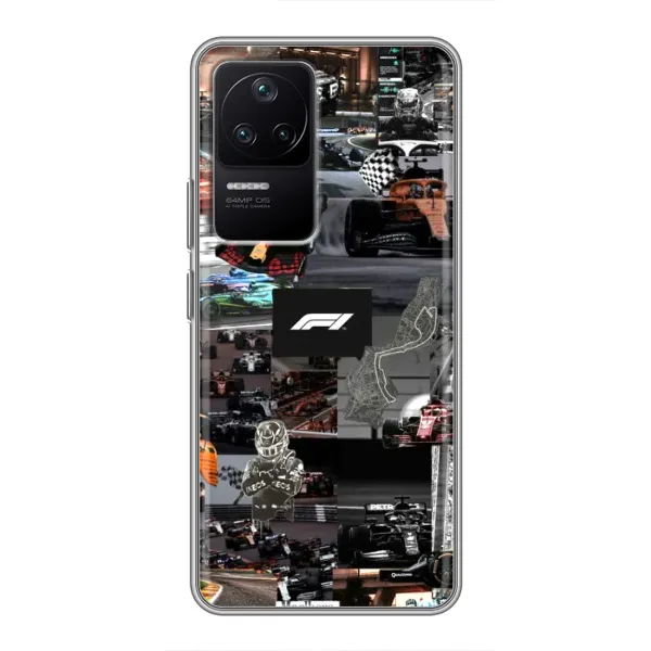Чехол с принтом «Гоночный коллаж Ф1» для Xiaomi POCO F4 (5G)