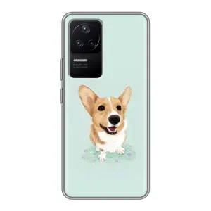 Чехлы с собаками для Xiaomi POCO F4 (5G) (VPrint) (Корги)