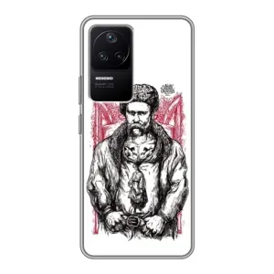 Чехлы для Xiaomi POCO F4 (5G) с принтом Тараса Шевченко (AlphaPrint) (Козак Шевченко)