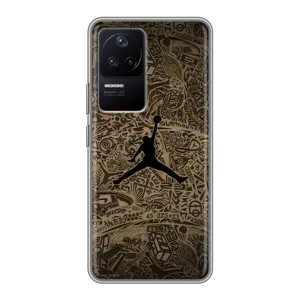 Чехлы для Xiaomi POCO F4 (5G) - с картинкой JORDAN (AlphaPrint) (Logo Jordan)