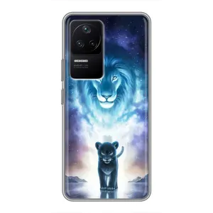 Чехол со Львом для Xiaomi POCO F4 (5G) (VPrint) (Маленький лев)