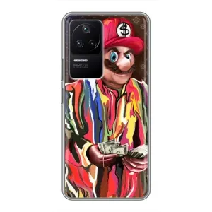 Бренднові Чохли для Xiaomi POCO F4 (5G) - (PREMIUMPrint) (Mario LV)