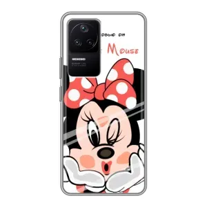 Эксклюзивный чехол для Xiaomi POCO F4 (5G) (AlphaPrint - Мультяшные) (Маус Минни)