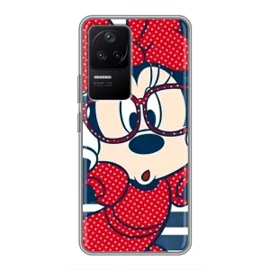 Эксклюзивный чехол для Xiaomi POCO F4 (5G) (AlphaPrint - Мультяшные) (Маус в очках)