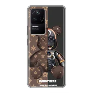 Крутые Чехлы Луи Виттон для Xiaomi POCO F4 (5G) (AlphaPrint) (Медведь Луи Витон)