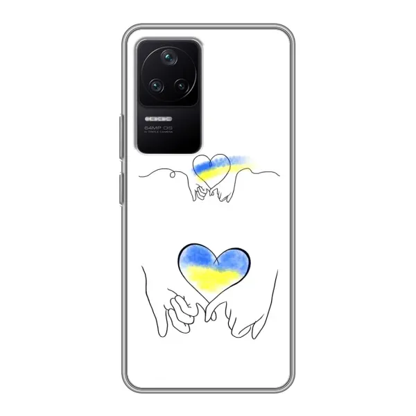 Чехол с принтом «Мир Украине» для Xiaomi POCO F4 (5G)