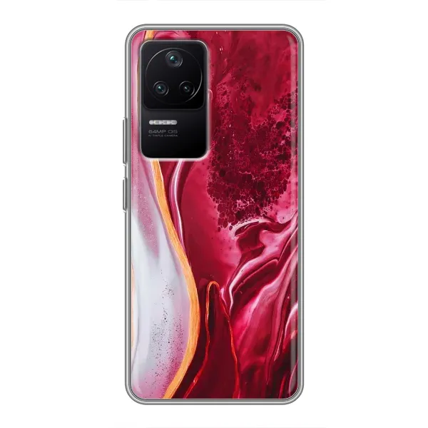 Чохол з принтом «Мрамор червоний» для Xiaomi POCO F4 (5G) Чохол з принтом «Мрамор червоний» для Xiaomi POCO F4 (5G)