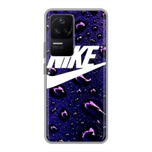 Чехол для Xiaomi POCO F4 (5G) - с принтом Найк (AlphaPrint) (Найк принт)