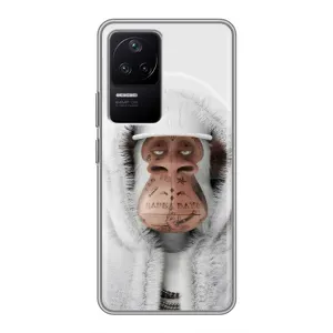 Чехлы с Обезьянами NFT для Xiaomi POCO F4 (5G) (AlphaPrint) (обезьяна NFT в тату)