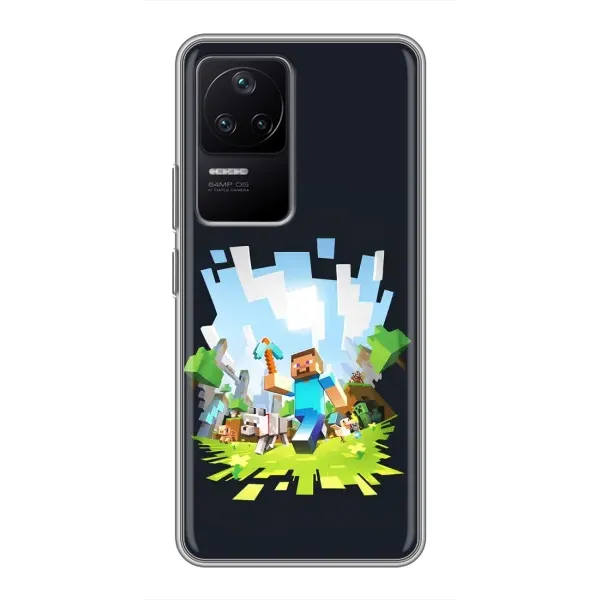 Чехол с принтом «персонажи Minecraft» для Xiaomi POCO F4 (5G) Чехол с принтом «персонажи Minecraft» для Xiaomi POCO F4 (5G)