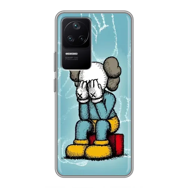 Чехол с принтом «Плач Bearbrick» для Xiaomi POCO F4 (5G)