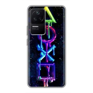 Чохли з тематикою Кіберспорт для Xiaomi POCO F4 (5G) (VPrint) (Pleystation лого)