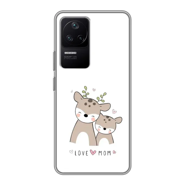 Чохол з принтом «Оленята мама і малюк» для Xiaomi POCO F4 (5G) Чохол з принтом «Оленята мама і малюк» для Xiaomi POCO F4 (5G)
