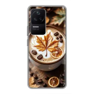 Чохол з унікальним дизайном 'Осінь з кавою' для Xiaomi POCO F4 (5G) (Пряна кава)