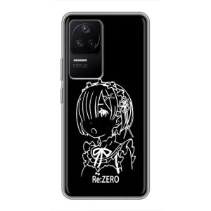 Чехлы Персонажи Аниме Наруто для Xiaomi POCO F4 (5G) (AlphaPrint) (Re: Zero)