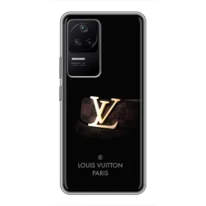 Чехлы Луи Витон для Xiaomi POCO F4 (5G) (AlphaPrint - LOUIS VUITTON) (ремешок LV)