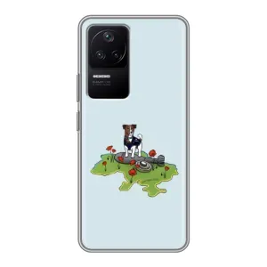 Чехлы с картинкой собаки Патрон для Xiaomi POCO F4 (5G) (AlphaPrint) (Сапер Пес)