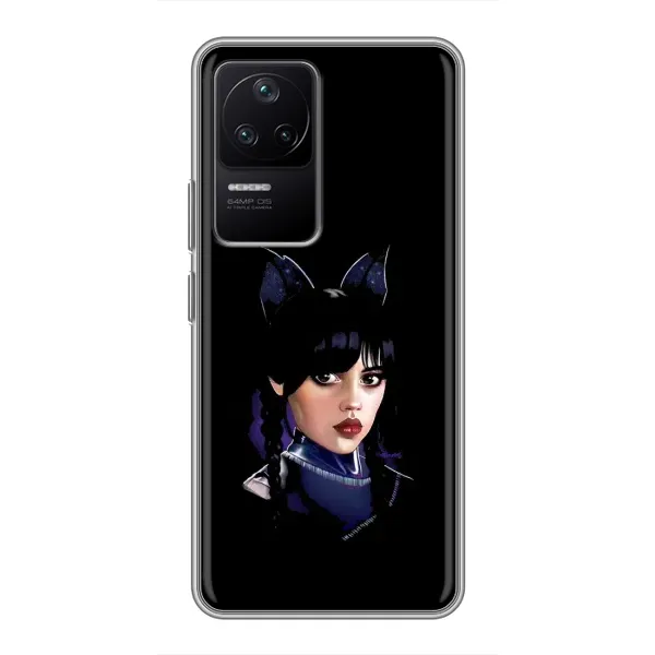 Чохол з принтом «серйозна Венздей» для Xiaomi POCO F4 (5G) Чохол з принтом «серйозна Венздей» для Xiaomi POCO F4 (5G)
