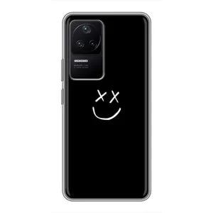 Чехол для Поко Ф4 (5G) - (AlphaPrint) с печатью (ТОП продаж) (Смайл)