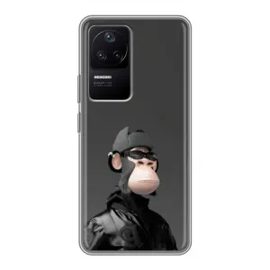 Чехлы с Обезьянами NFT для Xiaomi POCO F4 (5G) (AlphaPrint) (стильная обезьяна NFT)