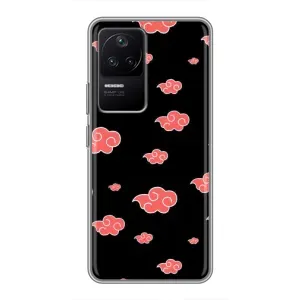 Чехлы Персонажи Аниме Наруто для Xiaomi POCO F4 (5G) (AlphaPrint) (Тучки Аниме)