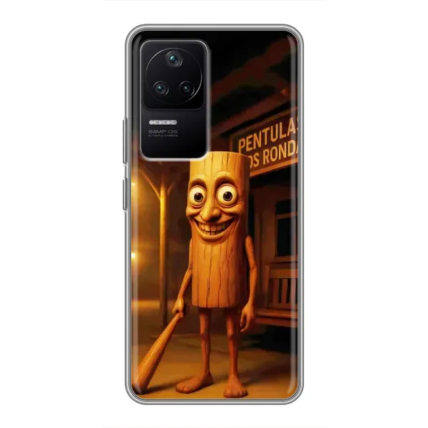 Чехол с принтом «Тунг тунг сахур» для Xiaomi POCO F4 (5G) Чехол с принтом «Тунг тунг сахур» для Xiaomi POCO F4 (5G)