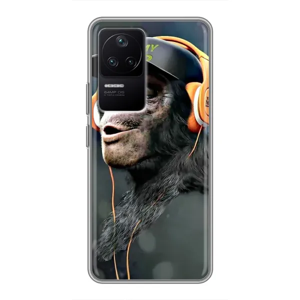 Чехол с принтом «В наушниках» для Xiaomi POCO F4 (5G)