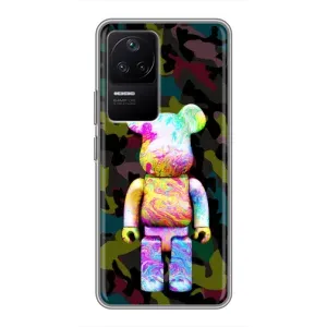 Чохли для Xiaomi POCO F4 (5G) - Bearbrick Louis Vuitton (PREMIUMPrint) (Яскравий Bearbrick)