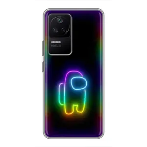 Чехол Амонг Ас для Xiaomi POCO F4 (5G) (AlphaPrint) (Яркий скин)