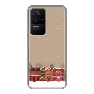 Новорічні, Святкові Чохли для Xiaomi POCO F4 (5G) - 2024 год (Зимове місто)