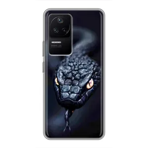 Чехол с картинкой «Хищники» для Xiaomi POCO F4 (5G) (Черная змея)