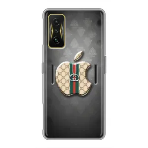 Чехлы ГУЧЧИ для Поко Ф4 GT (AlphaPrint) (Apple gucci)