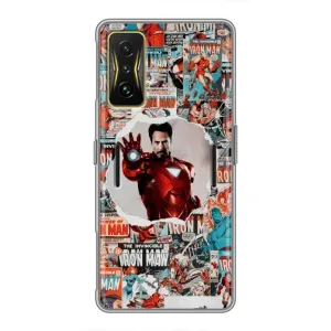 Чехлы с героями Марвел Xiaomi POCO F4 GT (VPrint) (Айронмен)
